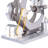 Stirlingkit Roaring Black Dragon Single Cylinder Stirling Engine Generator Model Science Experiment Toys Gif, view 5