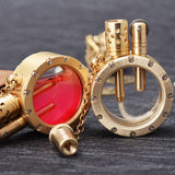 Stirlingkit Round Shape Vintage Kerosene Lighter Transparent Oil Tank, view 3