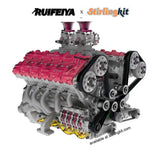 Stirlingkit RUIFEIYA V10-150 1/4-Scale V10 Engine Model High Performance – 150cc DOHC, 40-Valve, 4-Stroke, Water-Cooled, Limited Edition Up to 11,000 RPM, view 2