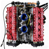 Stirlingkit RUIFEIYA V10-150 1/4-Scale V10 Engine Model High Performance – 150cc DOHC, 40-Valve, 4-Stroke, Water-Cooled, Limited Edition Up to 11,000 RPM, view 4