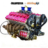 Stirlingkit RUIFEIYA V10-150 1/4-Scale V10 Engine Model High Performance – 150cc DOHC, 40-Valve, 4-Stroke, Water-Cooled, Limited Edition Up to 11,000 RPM, view 6