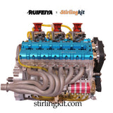 Stirlingkit RUIFEIYA V12-180 Gas V12 Engine Model 180cc DOHC 1/4 Scale High Performance Model Engine, view 4