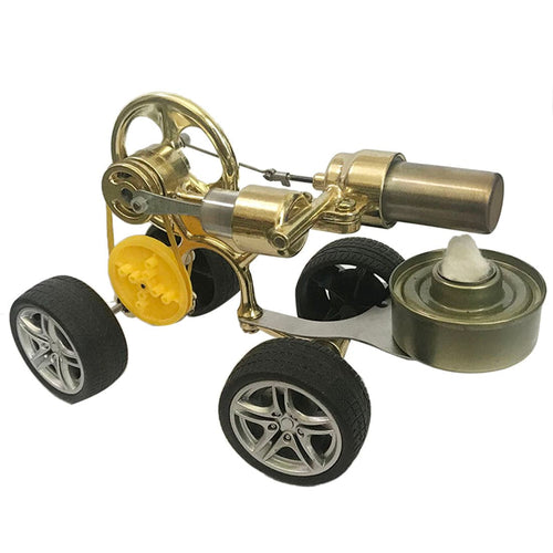 Stirlingkit Running Car Motor Single Cylinder Stirling Engine Model Toy