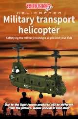 Stirlingkit S026H Dual-Rotor Transport Aircraft 2.4G RC 3CH Tandem Rotor Military RC Helicopter Model RTF, view 5