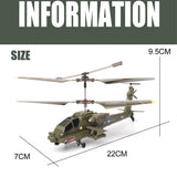 Stirlingkit S109H Mini 2.4G RC 3CH Apache RC Helicopter for Kids Dual-Prop Gyro Stabilized Airplane Model Beginner -RTF Version, view 4