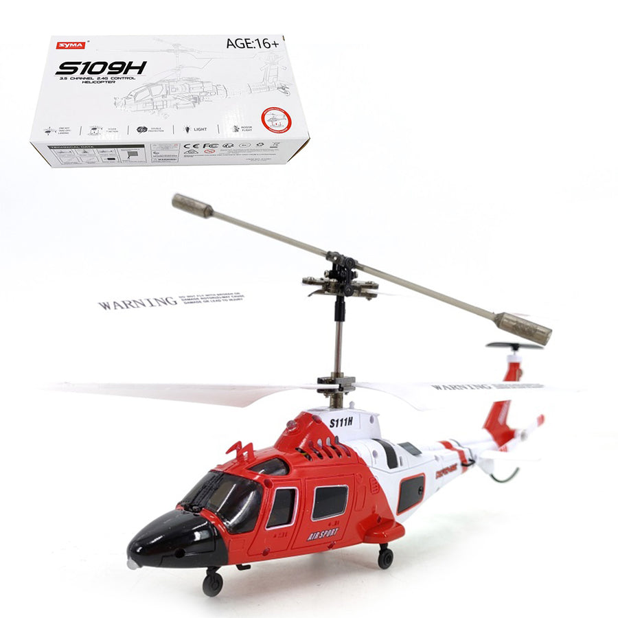 Stirlingkit S111H 2.4G RC Airplane 3CH Dual-Prop Gyro Stabilized RC Helicopter Aircraft Model with Bright Night Navigation Lights - RTF Version
