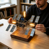 Stirlingkit Sci-Fi Space Station Copper Wire Welding DIY Model Kit Edison LED Lamp, view 6