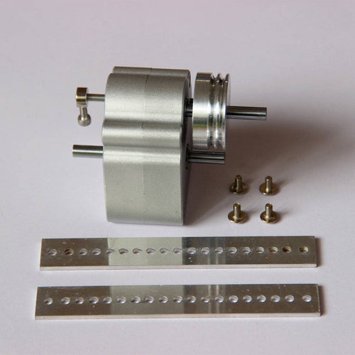 Stirlingkit Sealed Metal Gearbox with Pulley Hanger for DIY Gasoline Powered Model Car