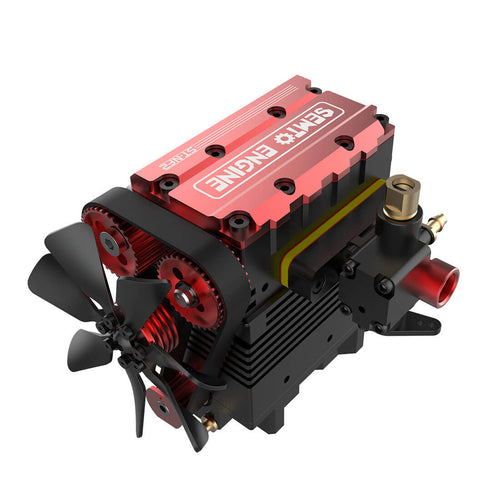 Stirlingkit SEMTO ENGINE ST-NF2 DIY Build a Nitro 4 Stroke 2 Cylinder Engine Kit That Runs- FS-L200AC
