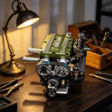 Stirlingkit SEMTO ST-FL2 8.6cc 2 Cylinder Engine DIY Kits Nitro 4 Stroke Model Engine for Beginner, view 2
