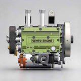 Stirlingkit SEMTO ST-FL2 8.6cc 2 Cylinder Engine DIY Kits Nitro 4 Stroke Model Engine for Beginner, view 6