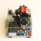 Stirlingkit SEMTO ST-NF2 Custom Miniature Gas 2-cyliner Engine Models with 12V DC Generator Set One Key Start, view 3