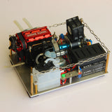 Stirlingkit SEMTO ST-NF2 Custom Miniature Gas 2-cyliner Engine Models with 12V DC Generator Set One Key Start, view 4