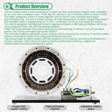 Stirlingkit Shaftless Pump-Push Motor Model High-Power Brushless DC Inner-Rotor Motor 1000r/min, view 4