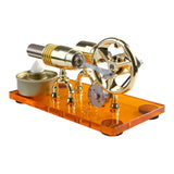 Stirlingkit γ-shape Hot-air LED External Combustion Stirling Engine Model, view 3