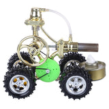 Stirlingkit Single Cylinder Hot Air Stirling Engine Powered Electric Car with LED Light, view 6