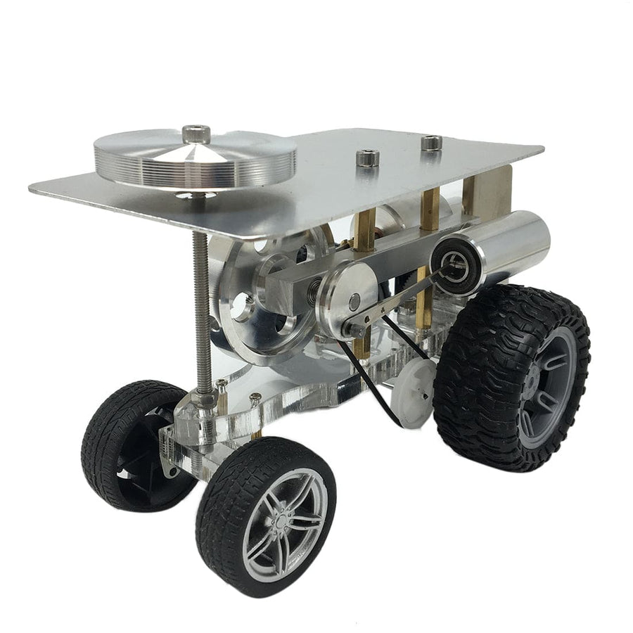 Stirlingkit Single Cylinder Hot Air Stirling Engine Tractor Model Engine Physical Experiment Toy