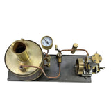 Stirlingkit Single-cylinder Mini Steam Stirling Engine Kit with Gearbox Boiler for 50-100cm Ship, view 2