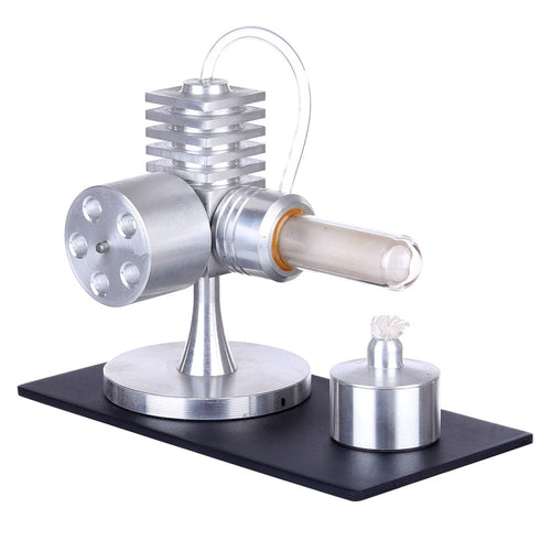 Stirlingkit Single Cylinder Stirling Engine Model External Combustion Heat Steam Power Physics Science Experiment Engine Model