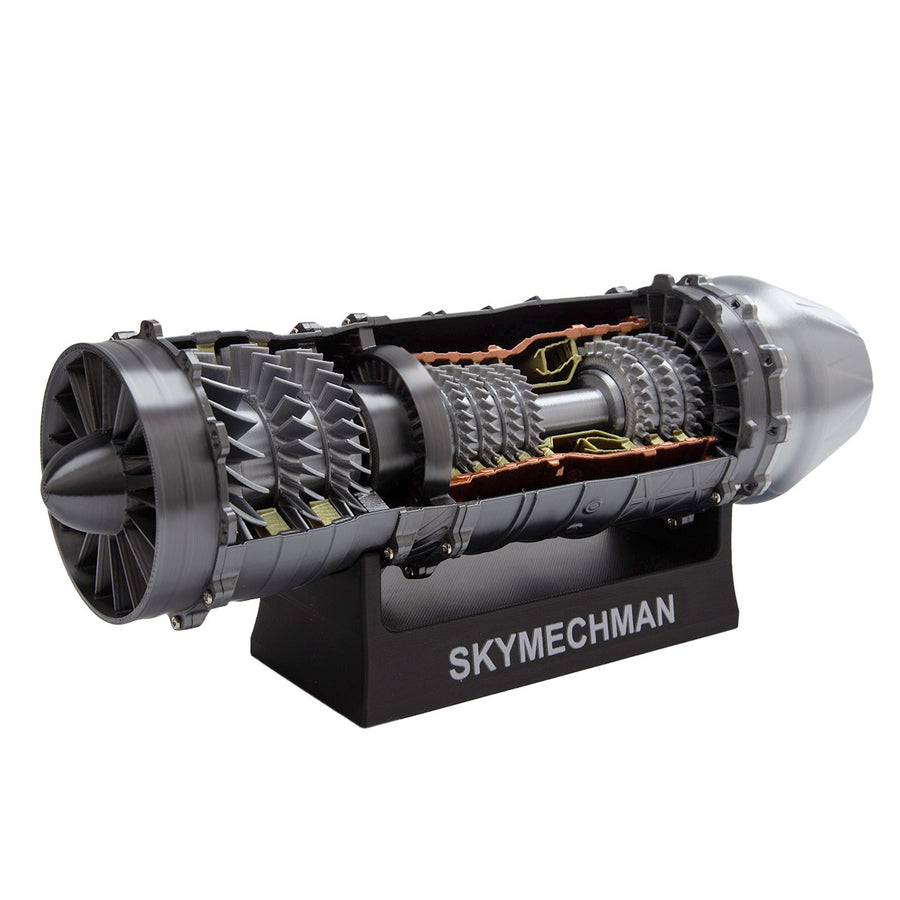 Stirlingkit SKYMECHMAN Building a 1/18 Turbofan Engine Model Kit WS-15 Build Your Own Turbofan Engine that Works