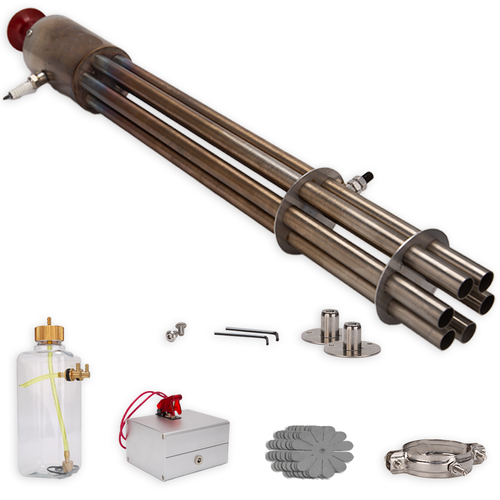 Stirlingkit SKYMECHMAN Building A Gasoline Gatling 4.4 Pound Thrust Pulse Jet Engine RTR