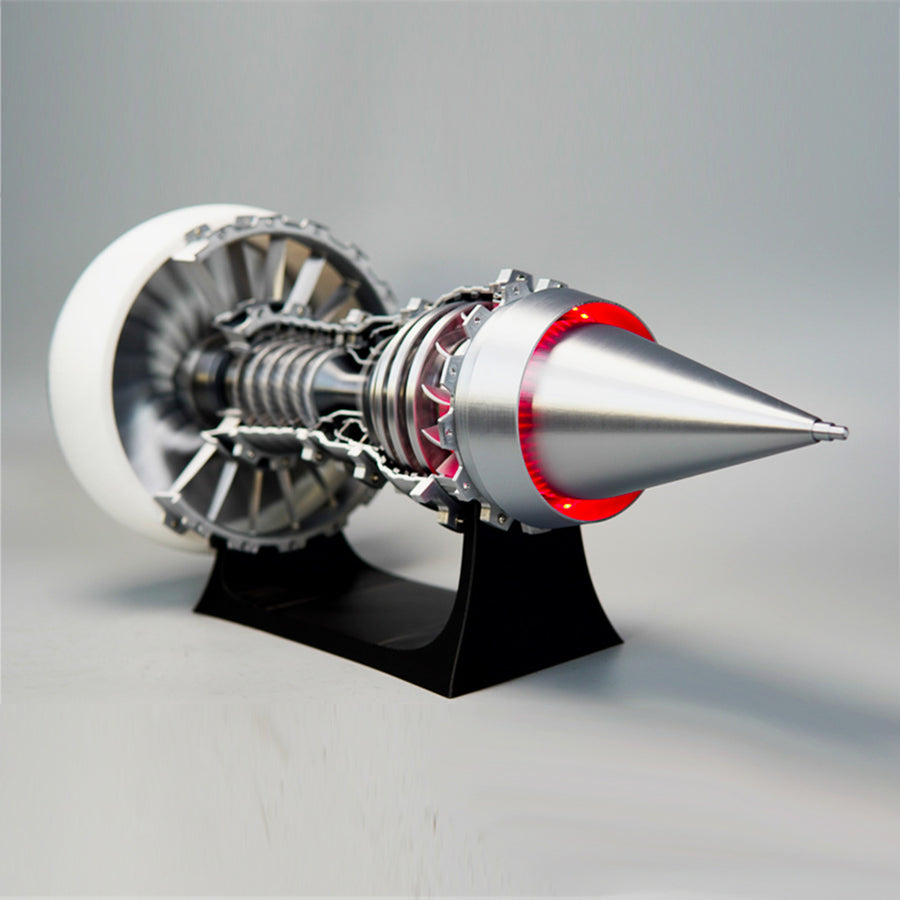 Stirlingkit SKYMECHMAN TR900 Aircraft Turbofan Engine Model Kits 1/15 with LED Light Upgrade