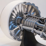 Stirlingkit SKYMECHMAN TR900 Aircraft Turbofan Engine Model Kits 1/15 with LED Light Upgrade, view 4