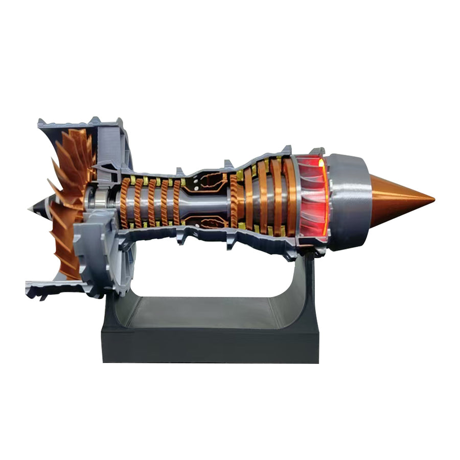 Stirlingkit SKYMECHMAN TRENT 900 LED Turbofan Engine Model Building Kit Aircraft Engine for Kids