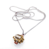 Stirlingkit Small Block Miniature V8 Engine Metal Keychain Keyring, view 3