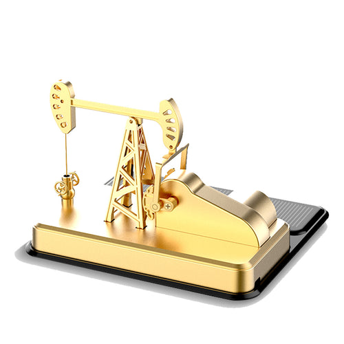 Stirlingkit Solar Power Powered Toy Mini PumpJack Pumping Unit Model Car Diffuser