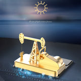 Stirlingkit Solar Power Powered Toy Mini PumpJack Pumping Unit Model Car Diffuser, view 6