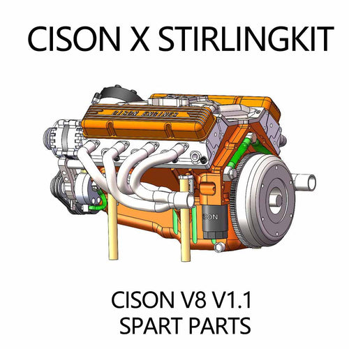 Stirlingkit Spart Parts for Cison V8 44-Pro V1.1 V8 Engine Model