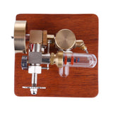 Stirlingkit Speed-Adjustable Hot Air Sterling Engine Model with Wooden Base Science Toy, view 5