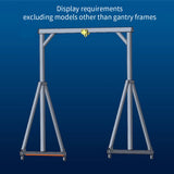 Stirlingkit Stainless Steel Gantry Cranes with Chain Hoist Set for 1/12 and 1/14 Scale Car Model, view 6