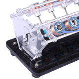 Stirlingkit Stark 5v 6w Power V-shape Electromotor Model High Speed Electromagnet Car Engine of 12 Coil - Coil Random Color, view 5