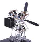 Stirlingkit STARK-79 4-cylinder Airplane Shape Hall Sensor Engine Magnetic Engine Model, view 2