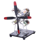 Stirlingkit STARK-79 4-cylinder Airplane Shape Hall Sensor Engine Magnetic Engine Model, view 5