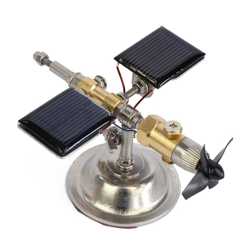 Stirlingkit Stark Car Mount Satellite Motor Solar Toy with Sticker Scientific Physical Toy