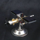Stirlingkit Stark Car Mount Satellite Motor Solar Toy with Sticker Scientific Physical Toy, view 3