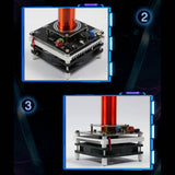 Stirlingkit Stark Mini Music Tesla Coil Plasma Speaker with PCB Circuit Board High-tech Science Educational Toy, view 4