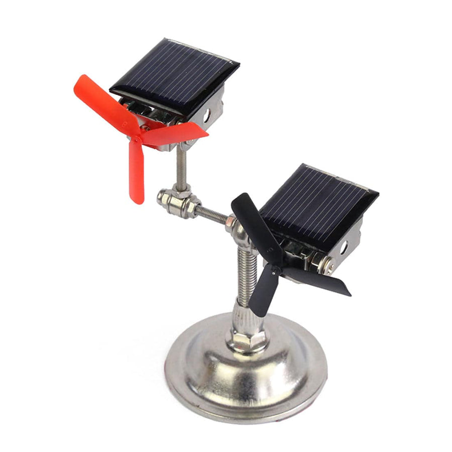 Stirlingkit Stark Solar Powered Motor Model with 2 Windmills Science Experiment Toy