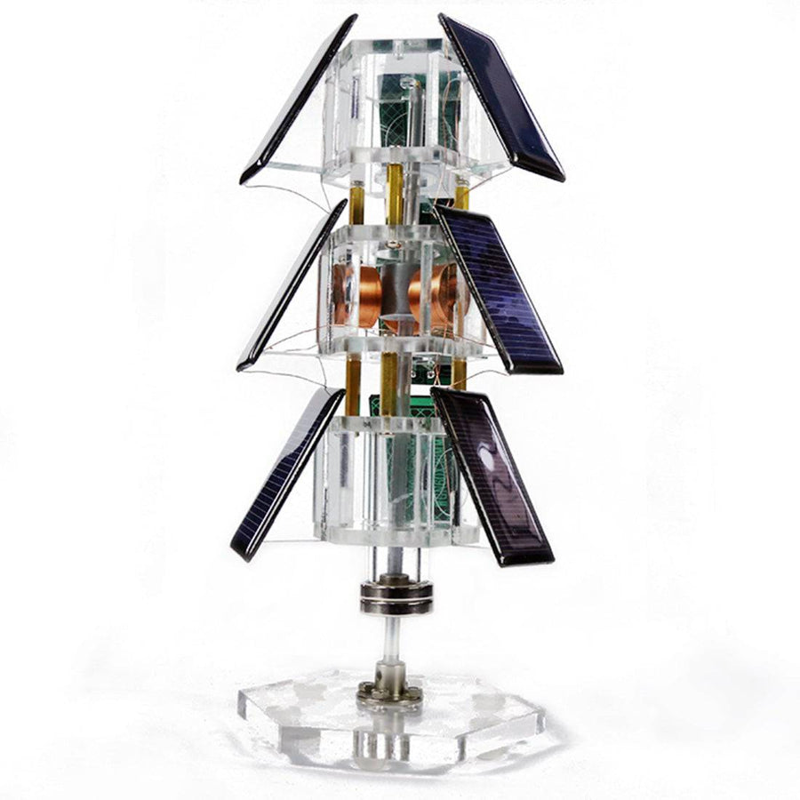 Stirlingkit Stark Vertical Tree Type Solar Magnetic Levitation Motor