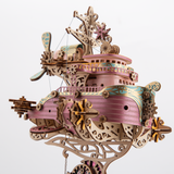 Stirlingkit Steampunk Airship DIY 3D Wooden Flyship Model Kits Gift for Her, view 3
