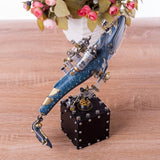 Stirlingkit Steampunk Blue Whale Mechanical Model Hand Assembled Home Decoration Crafts, view 5