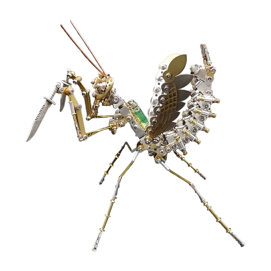 Stirlingkit Steampunk Brass Metal Mantis Model Building Kits 350+PCS