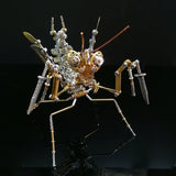 Stirlingkit Steampunk Brass Metal Mantis Model Building Kits 350+PCS, view 4