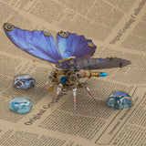 Stirlingkit Steampunk Butterfly 3D Metal Morpho Model DIY Kits 150PCS+, view 4