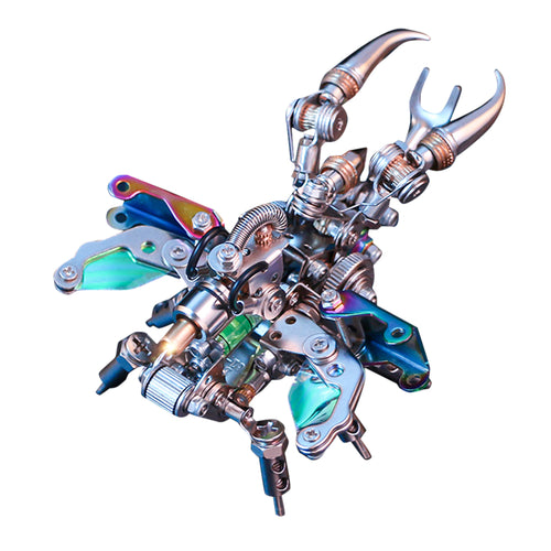Stirlingkit Steampunk Metal Stag Beetle Lucanidae Metal Model Kits
