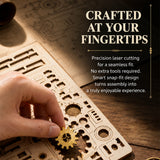 Stirlingkit Steampunk Supercharged V8 Engine Model Kit that Works 1000PCS Retro Wooden Toy, view 5