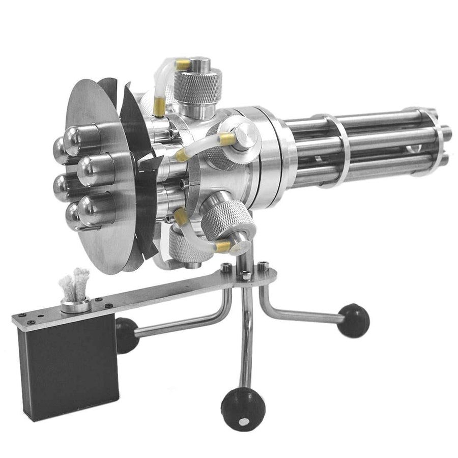 Stirlingkit STEM Gatling 6 Cylinder Stirling Engine Model External Combustion Engine